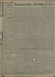 Pommersche Zeitung : organ für Politik und Provinzial-Interessen. 1908 Nr. 174 Blatt 1