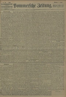 Pommersche Zeitung : organ für Politik und Provinzial-Interessen. 1908 Nr. 187