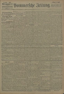 Pommersche Zeitung : organ für Politik und Provinzial-Interessen. 1908 Nr. 198 Blatt 2