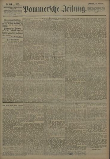 Pommersche Zeitung : organ für Politik und Provinzial-Interessen. 1908 Nr. 254