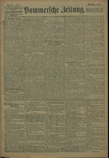 Pommersche Zeitung : organ für Politik und Provinzial-Interessen. 1909 Nr. 157
