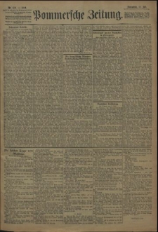 Pommersche Zeitung : organ für Politik und Provinzial-Interessen. 1909 Nr. 160 Blatt 1