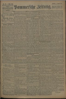 Pommersche Zeitung : organ für Politik und Provinzial-Interessen. 1909 Nr. 172 Blatt 1