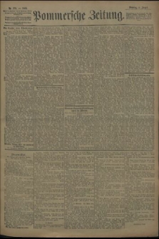 Pommersche Zeitung : organ für Politik und Provinzial-Interessen. 1909 Nr. 180