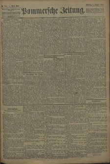 Pommersche Zeitung : organ für Politik und Provinzial-Interessen. 1909 Nr. 184 Blatt 1