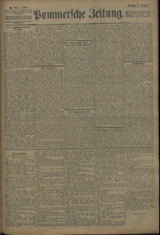 Pommersche Zeitung : organ für Politik und Provinzial-Interessen. 1909 Nr. 193