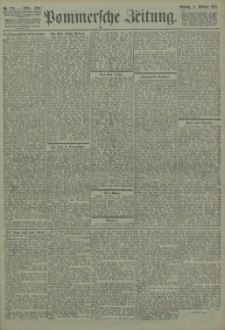 Pommersche Zeitung : organ für Politik und Provinzial-Interessen. 1903 Nr. 240