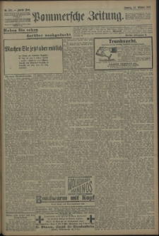 Pommersche Zeitung : organ für Politik und Provinzial-Interessen. 1909 Nr. 246
