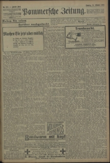 Pommersche Zeitung : organ für Politik und Provinzial-Interessen. 1909 Nr. 246