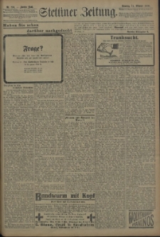 Pommersche Zeitung : organ für Politik und Provinzial-Interessen. 1909 Nr. 256 Blatt 1