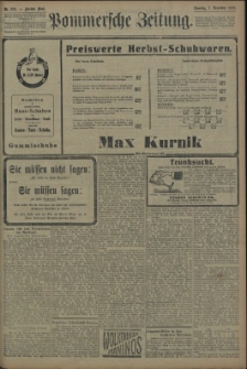 Pommersche Zeitung : organ für Politik und Provinzial-Interessen. 1909 Nr. 257