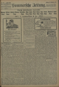Pommersche Zeitung : organ für Politik und Provinzial-Interessen. 1909 Nr. 274