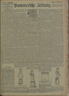 Pommersche Zeitung : organ für Politik und Provinzial-Interessen. 1909 Nr. 282