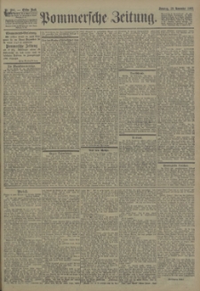 Pommersche Zeitung : organ für Politik und Provinzial-Interessen. 1903 Nr. 280 Blatt 1