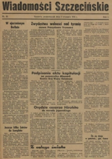 Wiadomości Szczecińskie : biuletyn Urzędu Informacji i Propagandy na Okręg Pomorze Zachodnie. R.1,1945 nr 23