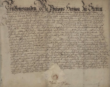 [Pismo księcia Filipa II, księcia szczecińskiego z 16 kwietnia 1614 r.]