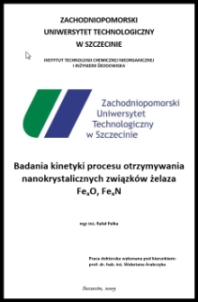 Badania kinetyki procesu otrzymywania nanokrystalicznych związków żelaza FexO, FexN
