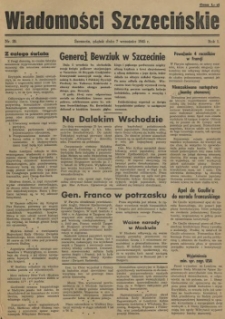 Wiadomości Szczecińskie : biuletyn Urzędu Informacji i Propagandy na Okręg Pomorze Zachodnie. R.1, 1945 nr 26