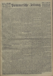 Pommersche Zeitung : organ für Politik und Provinzial-Interessen. 1904 Nr. 191