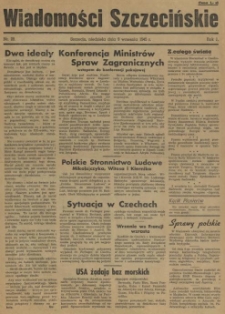 Wiadomości Szczecińskie : biuletyn Urzędu Informacji i Propagandy na Okręg Pomorze Zachodnie. R.1, 1945 nr 28