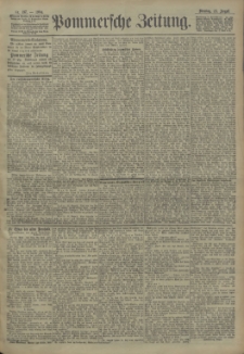 Pommersche Zeitung : organ für Politik und Provinzial-Interessen. 1904 Nr. 199