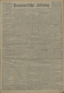 Pommersche Zeitung : organ für Politik und Provinzial-Interessen. 1904 Nr. 285 Blatt 1