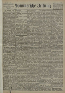 Pommersche Zeitung : organ für Politik und Provinzial-Interessen. 1895 Nr. 5