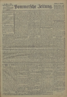 Pommersche Zeitung : organ für Politik und Provinzial-Interessen. 1904
