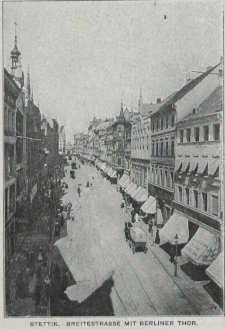 Stettin, Breitestrasse mit Berliner Thor