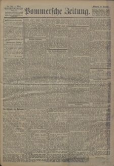 Pommersche Zeitung : organ für Politik und Provinzial-Interessen. 1904 Nr. 304