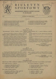 Biuletyn Sportowy Wojewódzkiego Komitetu Kultury Fizycznej w Szczecinie. 1955 nr 4