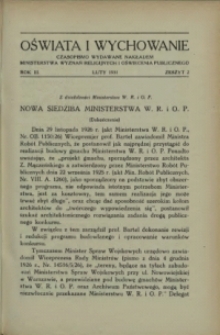 Oświata i Wychowanie. R.3, 1931 nr 2