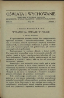 Oświata i Wychowanie. R.3, 1931 nr 5