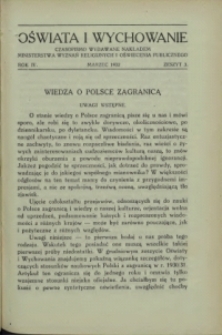 Oświata i Wychowanie. R.4, 1932 nr 3