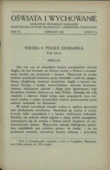 Oświata i Wychowanie. R.4, 1932 nr 4