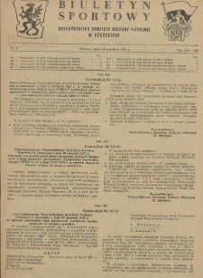 Biuletyn Sportowy Wojewódzkiego Komitetu Kultury Fizycznej w Szczecinie. 1955 nr 16