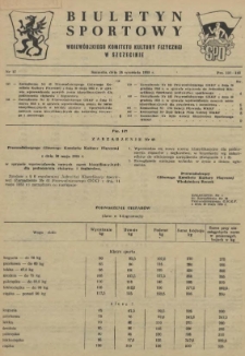 Biuletyn Sportowy Wojewódzkiego Komitetu Kultury Fizycznej w Szczecinie. 1955 nr 17