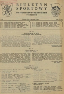 Biuletyn Sportowy Wojewódzkiego Komitetu Kultury Fizycznej w Szczecinie. 1955 nr 21