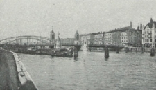 Stettin, Hafen mit der Hansabrücke
