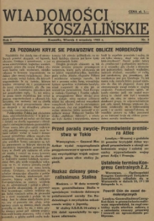 Wiadomości Koszalińskie. 1945 nr 2