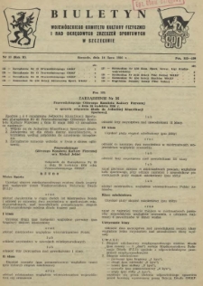 Biuletyn Wojew&oacute;dzkiego Komitetu Kultury Fizycznej i Rad Okręgowych Zrzeszeń Sportowych w Szczecinie. R.2, 1956 nr 13