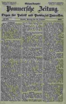 Pommersche Zeitung : organ für Politik und Provinzial-Interessen. 1853 Nr. 181