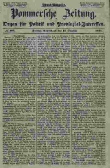 Pommersche Zeitung : organ für Politik und Provinzial-Interessen. 1853 Nr. 184
