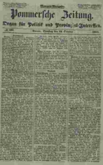 Pommersche Zeitung : organ für Politik und Provinzial-Interessen. 1853 Nr. 187