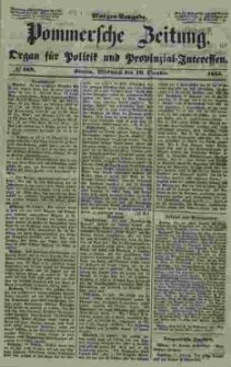 Pommersche Zeitung : organ für Politik und Provinzial-Interessen. 1853 Nr. 189
