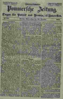 Pommersche Zeitung : organ für Politik und Provinzial-Interessen. 1853 Nr. 191