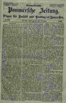 Pommersche Zeitung : organ für Politik und Provinzial-Interessen. 1853 Nr. 193