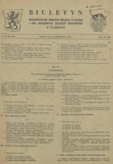 Biuletyn Wojew&oacute;dzkiego Komitetu Kultury Fizycznej i Rad Okręgowych Zrzeszeń Sportowych w Szczecinie. R.2, 1956 nr 20