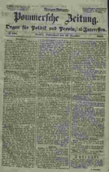 Pommersche Zeitung : organ für Politik und Provinzial-Interessen. 1853 Nr. 195
