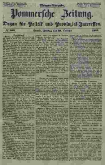 Pommersche Zeitung : organ für Politik und Provinzial-Interessen. 1853 Nr. 205